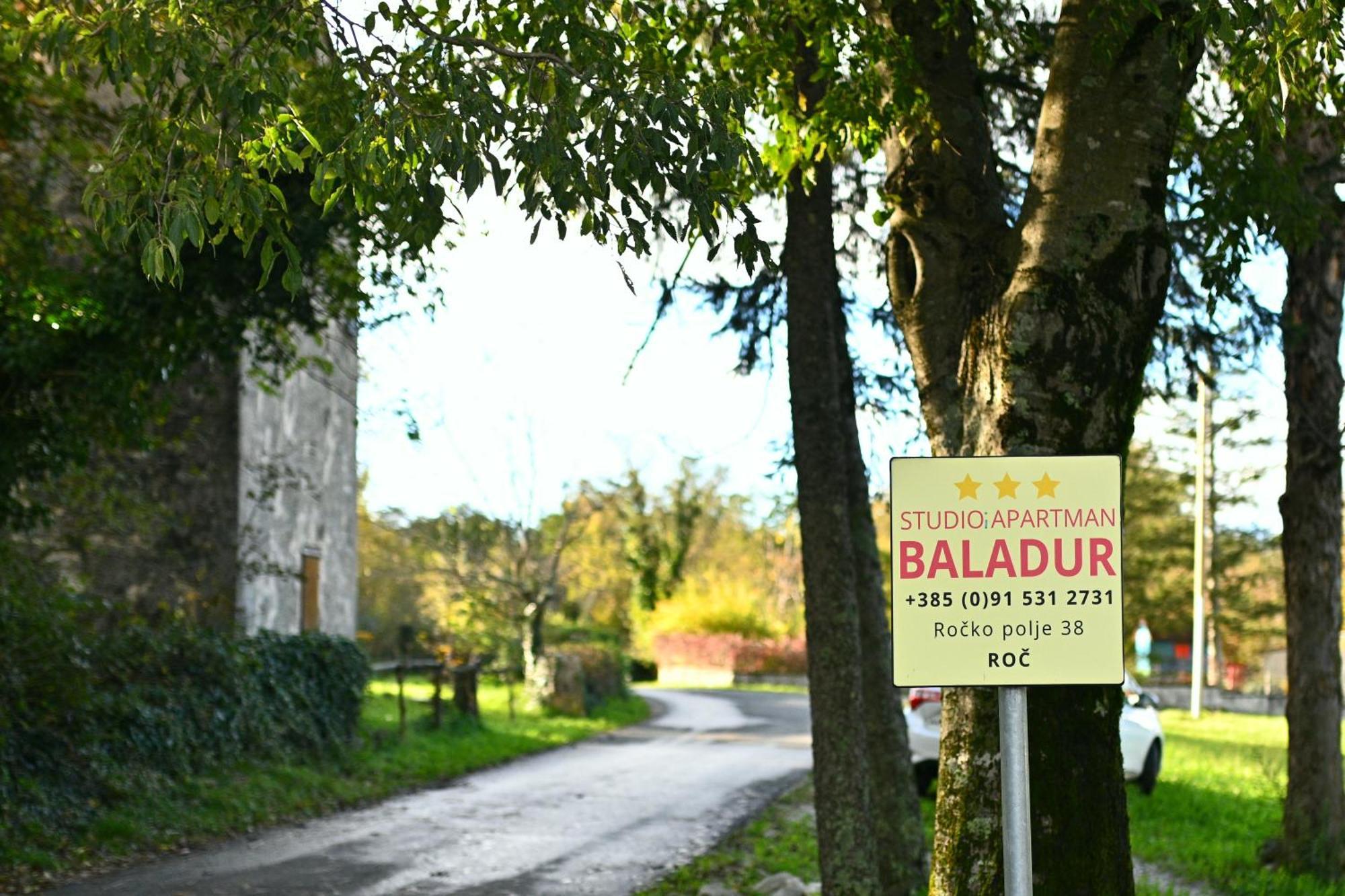 Apartman Studio Baladur Roč Zewnętrze zdjęcie
